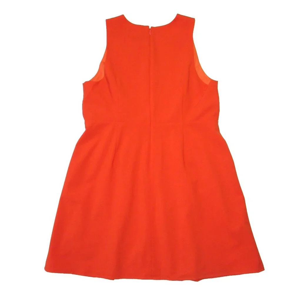 NWT J.Crew Sleeveless Pleated Mini in Guarana Italian Bi-stretch Wool Dress 16